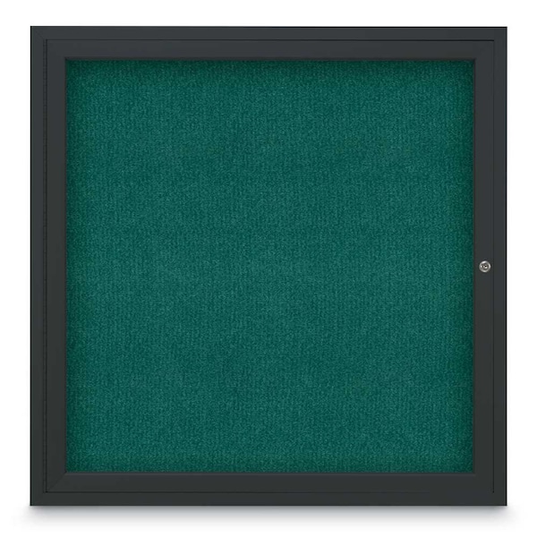 Sliding Door Indoor Enclosed Corkboard, 9